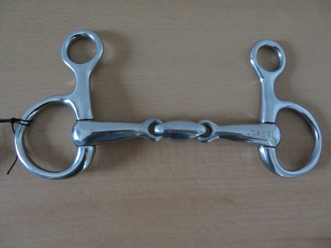 Mors Filet Baucher FEELING Anatomic - Double Brisure - Inox 17mm - Pour Cheval